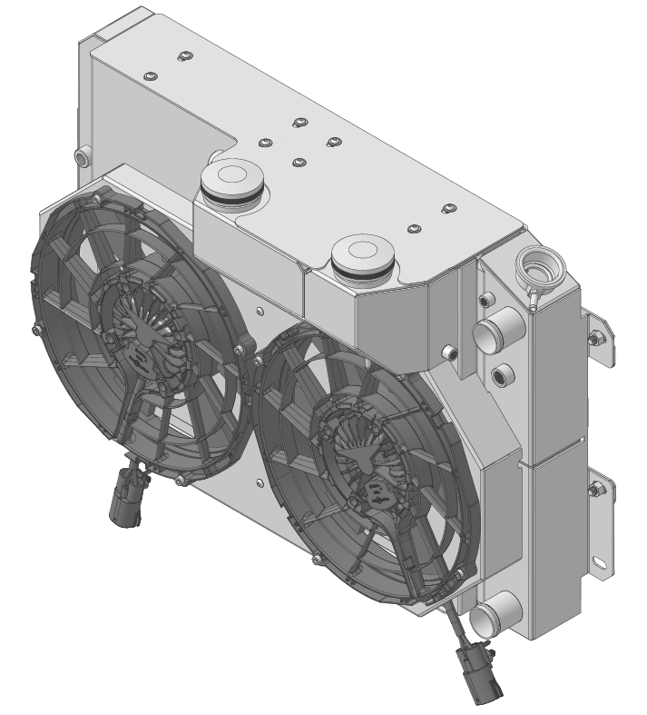 Wizard Cooling Inc - 1967-1969 Chevrolet Camaro/ Z28/ Firebird (LT SWAP Supercharged) - 370-212LTBLACINXX300