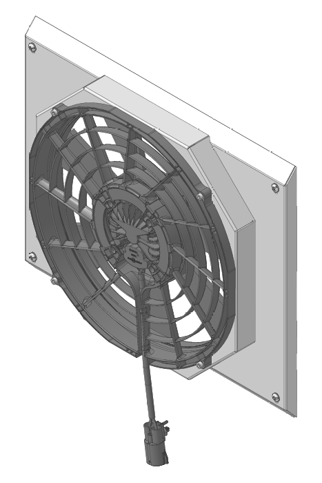 Wizard Cooling Inc - 1967-1969 Camaro/ Z28/ Firebird (SHROUD w/ BRUSHLESS FAN, 500 Watt) - 370-008BL500