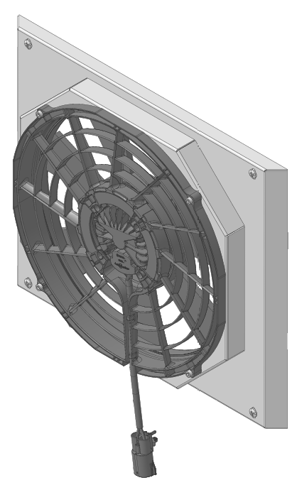 Wizard Cooling Inc - 1961.5- 1963 Ford Thunderbird (SHROUD w/ BRUSHLESS FAN, 300WATT) - 1630-008BL300