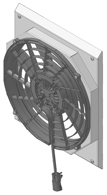 Wizard Cooling Inc - 1939 Chevy Car- (SHROUD w/ BRUSHLESS 500watt FAN) - 10503-008BL500