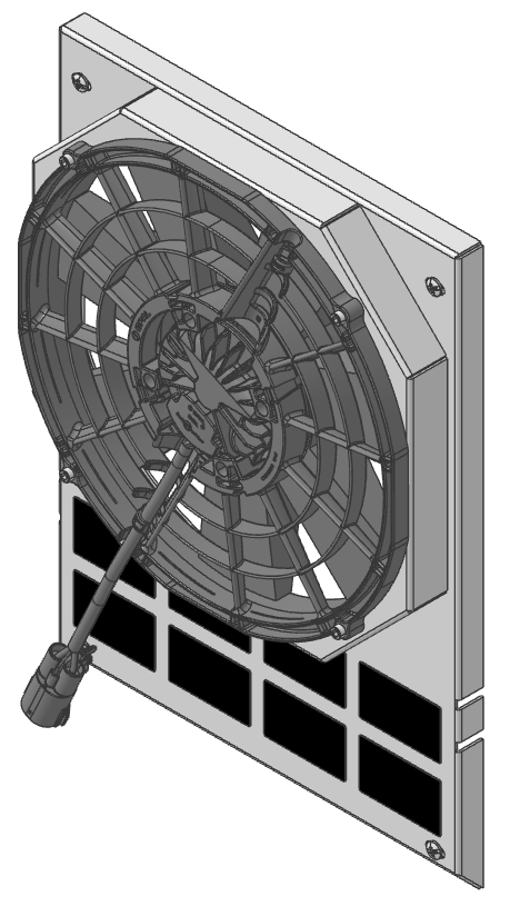 Wizard Cooling Inc - 1935-1936 Chevrolet Car (SHROUD w/ BRUSHLESS FAN) - 10505-008BL500