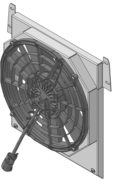 Wizard Cooling Inc - 1934-1935 Chevrolet Street Rod (SHROUD w/ BRUSHLESS FAN, 500 WATT) - 10508-008BL500