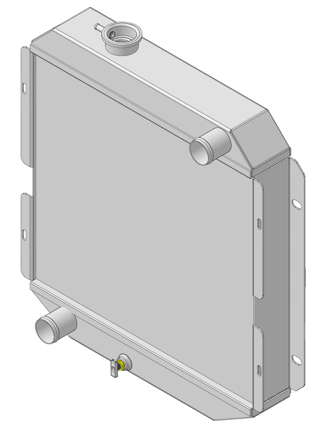 Wizard Cooling Inc - 1963-66 Ford/Mercury Mustang/Falcon/Comet Aluminum Radiator (Coyote Swap, M/T)- 259-200CS
