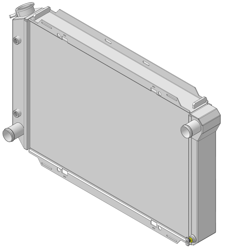 Wizard Cooling Inc - 1980-1993 Ford Mustang Aluminum Radiator  (Coyote Swap)- 556-210CS