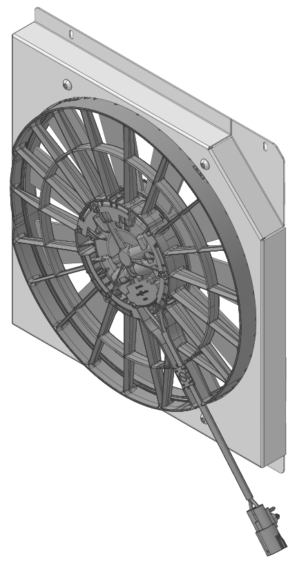 Wizard Cooling Inc - 1970-1981 International Scout - Brushless Fan & Shroud - 139-008BL850