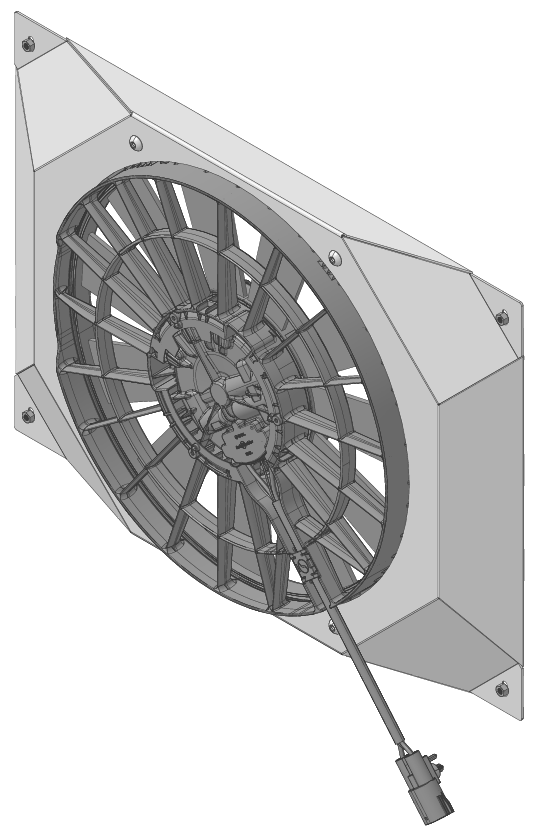 Wizard Cooling Inc - 1973-1993 Chevrolet Trucks (BRUSHLESS FAN & SHROUD) - 716-008BL850