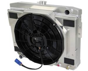 Wizard Cooling Inc - 1974-1978 Ford Mustang II Aluminum Radiator and BRUSHLESS FAN PACKAGE 1-514-108BL300 - Image 1