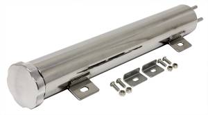 13" x 2" POLISHED STAINLESS STEEL RADIATOR OVERFLOW TANK