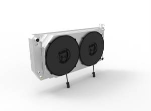 1988-2004 Chevy/ GMC Trucks Various Applications Aluminum Radiator (w/ Brushless Fans & Shroud) - 1520-112BL