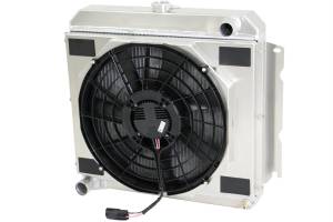 Wizard Cooling Inc - Wizard Cooling - 1966-1969 22" Core Mopar Aluminum Radiator (w/ Brushless fan) - 1636-208BL - Image 2