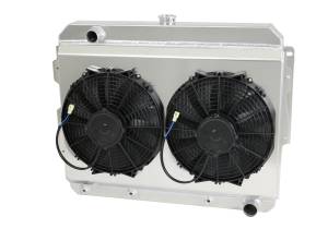 Wizard Cooling - 1966-1969 26" (S/B) Mopar Applications Aluminum Radiator (W/ Brush Fans) - 1638-212HP