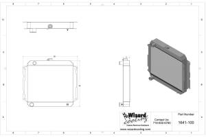 1970-1973 22" Mopar Applications Aluminum Radiator - 1641-110