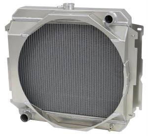 1966-1969 Dodge Barracuda & Challenger Aluminum Radiator (w/ Mechanical Fan Shroud) - 1645-105