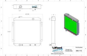 Wizard Cooling Inc - 1962-1968 Ford Fairlane & 1966-70 Falcon Aluminum Radiator - 260-200 - Image 2