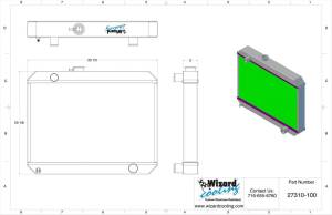 Wizard Cooling Inc - Wizard Cooling - 1966-1967 Pontiac GTO/ Lemans/ Tempest (15.5" Core, Driver Side Radiator Cap) - 27310-210 - Image 3