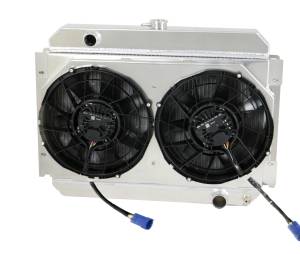 Wizard Cooling - 1964-1967 Bel Air/ Impala/ Chevelle/ Malibu/Monte Carlo/ El Camino (15.5" Core) w/ BRUSHLESS FANS - 289-202BL300