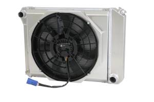 Wizard Cooling - 20.75" Core Various GM Applications Aluminum Radiator (W/ Brushless fan) - 331-108BL