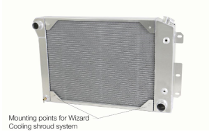 Wizard Cooling Inc - Wizard Cooling - 1967-1969 Chevrolet Camaro/ Z28/ Firebird Aluminum Radiator (BB & SB) - 370-110 - Image 1