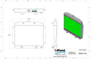 Wizard Cooling - 1949-1951 Mercury (Flathead) Aluminum Radiator - 40002-200