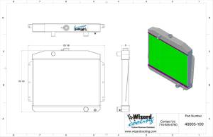 Wizard Cooling Inc - Wizard Cooling - 1949-1951 Mercury (Chevy V8) Aluminum Radiator - 40003-200 - Image 2