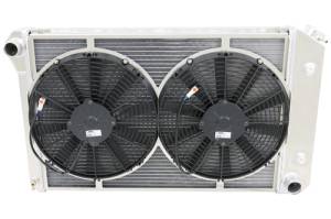 Wizard Cooling Inc - Wizard Cooling - 26.25" Core: Various GM Applications Aluminum Radiator w/ Dual MEDIUM DUTY Fans - 562-203MD - Image 1