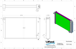 Wizard Cooling Inc - Wizard Cooling - 1977-1982 Chevrolet Corvette Aluminum Radiator - 717-210 - Image 2