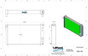 Wizard Cooling Inc - Wizard Cooling - 1984-1990 Chevrolet Corvette Aluminum Radiator - 829-210 - Image 2