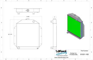 Wizard Cooling Inc - 1949-1953 Ford Car Aluminum Radiator - 91031-200 - Image 2