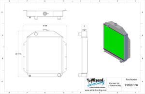 Wizard Cooling Inc - Wizard Cooling - 1949-1953 Ford Car (Chevy V8) Aluminum Radiator - 91032-200 - Image 2