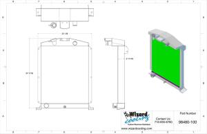 Wizard Cooling Inc - 1938-1939 Ford Trucks (FORD V8) Aluminum Radiator - 98480-200 - Image 2