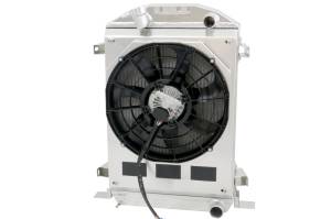 Wizard Cooling Inc - 1932 Ford Truck & Car Aluminum Radiator (BRUSHLESS Fan Options) - 98492-108BL - Image 2