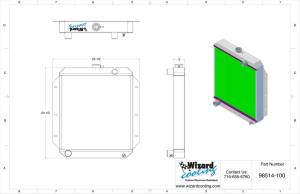 Wizard Cooling Inc - 1955-1956 Ford Fairlane / Victoria Aluminum Radiator - 98514-210 - Image 3