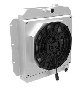 1955-1959 Chevrolet Trucks Aluminum Radiator (Brushless Fan Options) - 99002-208BL