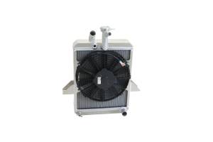Wizard Cooling Inc - Wizard Cooling - 1967-1973 Triumph GT6 Aluminum Radiator w/ Fan package - 99007-101 - Image 1