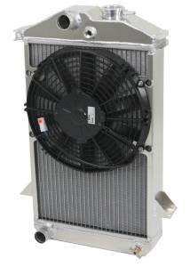 Wizard Cooling Inc - Wizard Cooling - 1962-1964 Triumph TR4 Aluminum Radiator w/ Fan - 99011-101 - Image 1