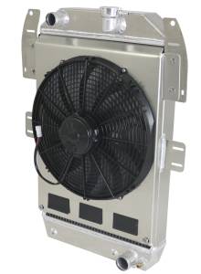 Wizard Cooling - 1934-36 Chevrolet Truck Aluminum Radiator (Standard BRUSH Style Fans) - 80518-218MD