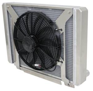 Wizard Cooling Inc - Wizard Cooling - 1961.5- 1963 Ford Thunderbird Aluminum Radiator (W/ Pusher Fan) - 1630-101MD-Pusher - Image 1
