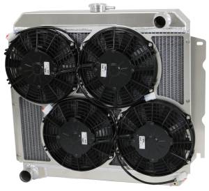 Wizard Cooling Inc - Wizard Cooling - 1966-1969 22" Core Mopar Aluminum Radiator (w/ Brush Fans) - 1636-109LP - Image 2