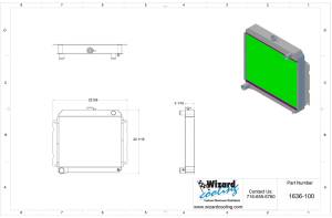 Wizard Cooling - 1966-1969 22" Core Mopar Aluminum Radiator (w/ Brush Fans) - 1636-209LP