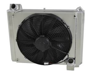 Wizard Cooling Inc - Wizard Cooling - 1961-1962 Chevrolet Corvette Aluminum Radiator (w/ Standard Brush Style Fan) - 2-108MD - Image 1