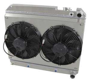 1961-1965 Cadillac, LS Swap, AC Condenser, Standard Brush Style Fans - 358-112LSLPAC