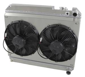 1961-1965 Cadillac, LS Swap, AC Condenser, Standard Brush Style Fans - 358-202LSLPAC