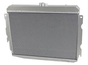 Wizard Cooling Inc - Wizard Cooling - 1970-1973 26" S/B Mopar Applications Aluminum Radiator (w/ Brushless Fan, Shroud, And Expansion Tank) - 374-102BLX - Image 2