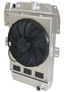 Wizard Cooling - 1934-36 Chevrolet Truck Aluminum Radiator (Standard BRUSH Style Fans) - 80518-108MD