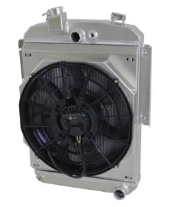 Wizard Cooling Inc - 1936 Plymouth Street Rod Aluminum Radiator (BRUSHLESS FAN OPTIONS) - 92002-108BL - Image 1