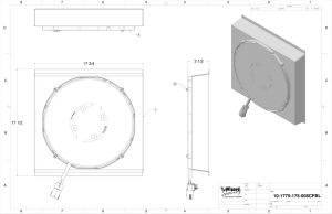Spal - 17.75” X 17.5” - SINGLE BRUSHLESS FAN & UNIVERSAL SHROUD - Image 2