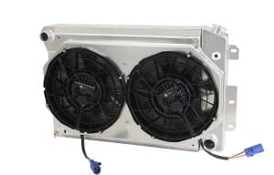 Wizard Cooling - 1967-1969 Chevrolet Camaro/ Z28/ Firebird (BB & SB W/ Brushless Fans & Shroud) Aluminum Radiator - 370-212BLX