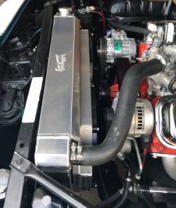 Wizard Cooling Inc - Wizard Cooling - 1967-1969 Chevrolet Camaro/ Z28/ Firebird (BB & SB W/ Brushless Fans & Shroud) Aluminum Radiator - 370-112BLX - Image 3