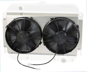 1964-1967 Bel Air/ Impala/ Chevelle/ Malibu/Monte Carlo/ El Camino (SHROUD w/ PADDLE BLADE FANS) - 289-002PD