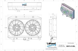 Wizard Cooling Inc - Wizard Cooling - 1971-1974 Jaguar XKE (5.3L), E-Type Aluminum Radiator With Spal Brushless Fan Shroud - 99074-212BL - Image 5